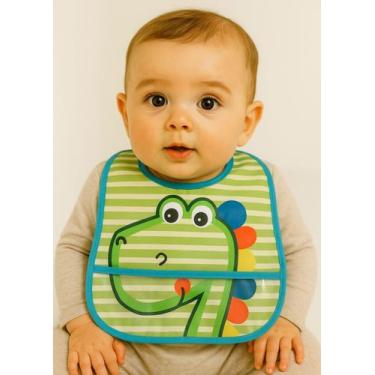Imagem de Babador Bebê Felpudo Com Bolso Impermeável Estampado - hipertextil, Di