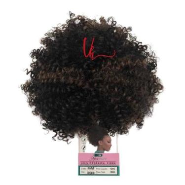 Imagem de Afro Puff Orgânico Fashion Line Volumoso Natural Leve Fácil de Aplicar