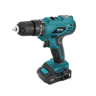 Imagem de Parafusadeira Furadeira de Impacto Philco Force PPF120MF 3 em 1 com 51 Acessórios 12V 1500 RPM Bivolt