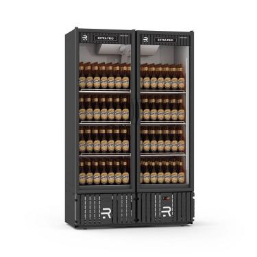 Imagem de Visa Cooler Multiportas Extra Frio Refrimate VCEF2P 800L 2 Portas Preto e Branco 220V