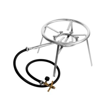 Imagem de Fogareiro Multiuso 6 Caulins 28cm para Frituras Fervuras e Cerveja em Aço Carbono Qualinox