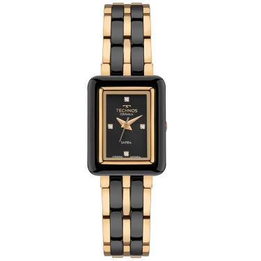 Imagem de Relógio Feminino 5Y36AB-1P Analógico com Pulseira em Aço Cerâmica Ceramic Sapphire Dourado Technos
