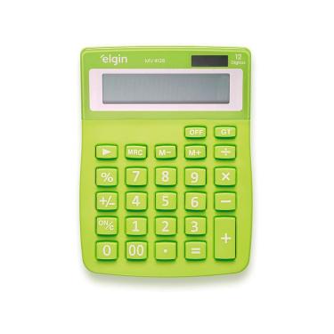 Imagem de Calculadora de Mesa Elgin 4126 com 12 Dígitos Função Correção GPM Erase Visor Cristal Líquido Verde