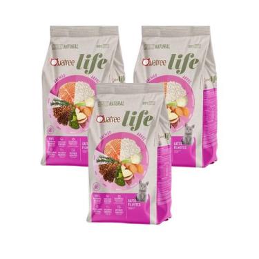 Imagem de Ração Quatree Life Salmão e Arroz Gatos Filhotes, 3kg