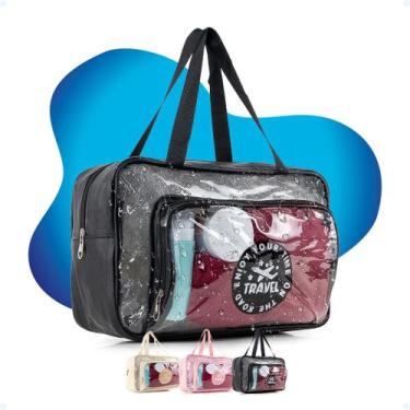 Imagem de Bolsa De Viagem Praia Piquenique Compartimento De Mão Ombro - Hxt, Pre