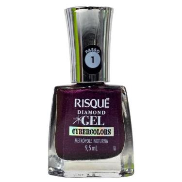 Imagem de Esmalte Cybercolors Metrópole Noturna Diamond Gel Risque 9,5ml - Risqu