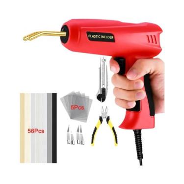 Imagem de Soldador De Plástico 200W 2 Em 1: Kit Com Grampeador a Quente E Pistol