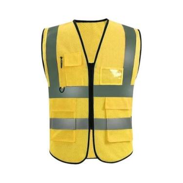 Imagem de Roupa Protetora Refletiva Com Múltiplos Bolsos, Jaqueta De Alta Visibi