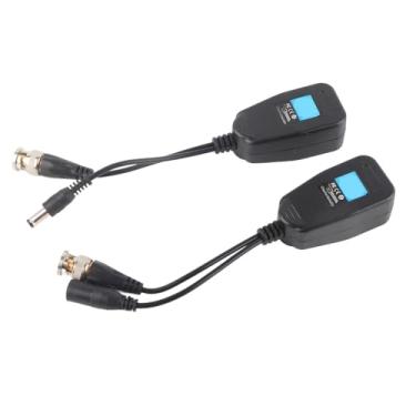 Imagem de Vídeo Balun, 1 par de CCTV Passivo Coaxial Analógico para Conversor de Câmera IP Acessórios para Câmera de Segurança Com Transceptor BNC Video Power Balun para Conector RJ45 para