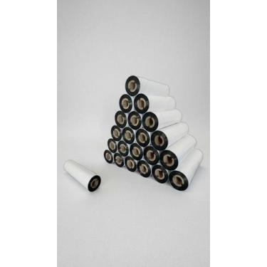 Imagem de Kit 24 Ribbons Cera 110x74mm Preto Impressora Térmica - Congratulation