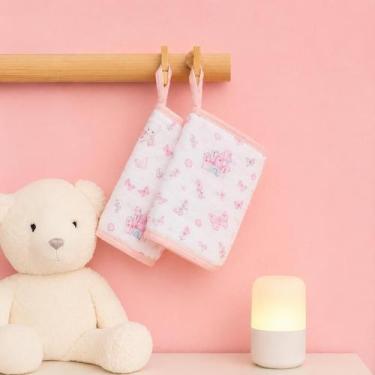 Imagem de Toalha Fraldinha de Boca Bebe Soft 100% Algodão Chupeta Absorvente Pre