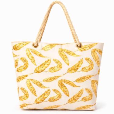 Imagem de Bolsa de Praia Feminina com Nécessaire Grande Confortável e Versátil -