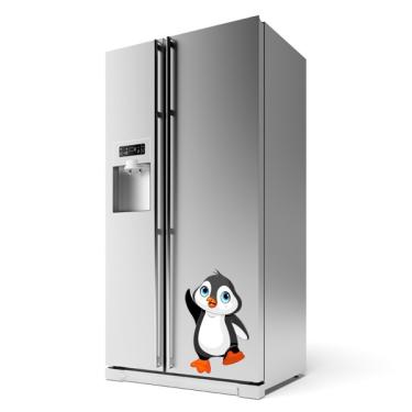 Imagem de Adesivo de Geladeira Pinguim 16x25cm para Cozinha