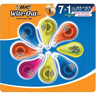 Imagem de BIC Wite-Out EZ Correct Correction Tape, 7 ct. + 1 Bonus BIC Wite-Out Mini Correction Tape