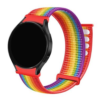 Imagem de Pulseira Nylon Loop LTIMPORTS, compativel com Galaxy Watch 6 - Galaxy Watch6 Classic - Galaxy Watch 5 - Galaxy Watch5 Pro - Galaxy Watch 4 - Galaxy Watch4 Classic (Arco-íris)