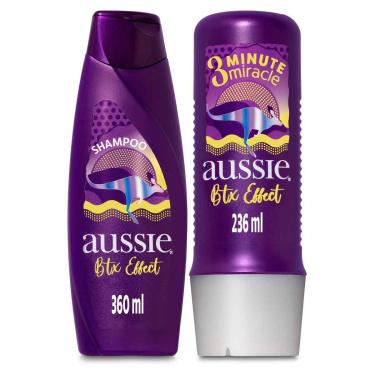 Imagem de Kit Aussie Botox Effect Shampoo 360ml + Creme de Tratamento 3 Minutes Miracle 236ml 1 Unidade
