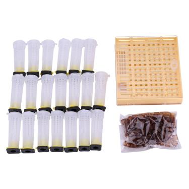 Imagem de Sistema de criação de abelha rainha Kit completo de copo de criação de apicultura,Pilipane Kit de criação de abelha queen, saudável e seguro, para suprimentos de manutenção de abelhas-Kit de todos os iniciantes
