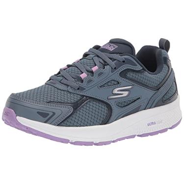 Imagem de Skechers Tênis feminino Go Run Consistent, Azul/roxo, 11 Wide