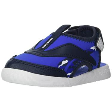 Imagem de Reebok Tênis unissex infantil Weebok, Quadra azul/vetor azul marinho/branco, 7 Infant