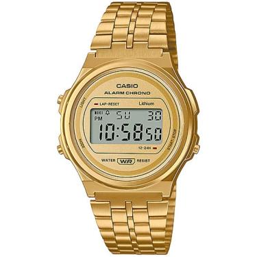 Imagem de Relógio casio vintage unissex dourado A171WEG-9ADF