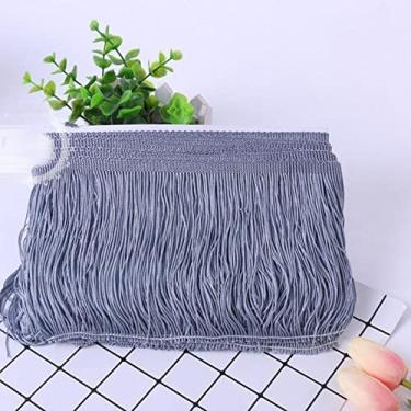 Imagem de 1 peça 15 cm de largura de poliéster borla densa franja aparar rendas saia de dança de palco latino vestuário acessórios diy, 8