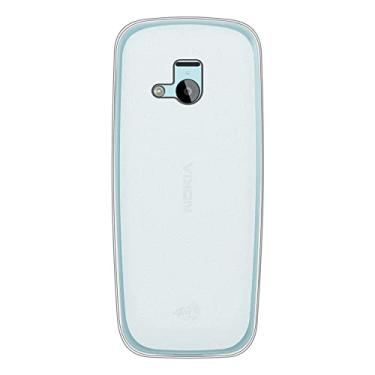 Imagem de Capa para Nokia 220 4G, capa traseira de TPU macio à prova de choque, silicone antiimpressões digitais, capa protetora de corpo inteiro para Nokia 220 (6,0 polegadas) (branca)