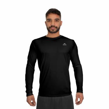 Imagem de Camisa Dry Basic LS Muvin – Manga Longa – Masculina – Proteção Solar UV50 – Camiseta Para Academia – Treino Funcional – Pilates – Yoga – Corrida – Ginástica – Fitness – Caminhada