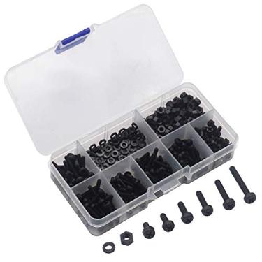 Imagem de 350Pcs ShareGoo M3 Nylon Screws Bolts and Nuts M3 Hex Screws M3 Washers Spacer Standoff Hardware Assorted Kit for RC FPV Drone Audunio PCB Board