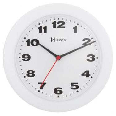 Imagem de Relógio De Parede 21cm Plástico Cor Branco Ref. 6103-21 Herweg