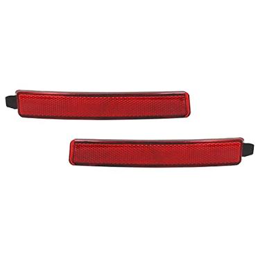Imagem de JESYMBX Para Cadillac SRX 2010-2016 Para Chemical Traverse 2009-2012 Para GMC Acadia 2007-2015 Para Saturn Outlook 2007-2010 Lâmpada de parada refletora de para-choque traseiro 1 par lado esquerdo e direito (motorista e passageiro)