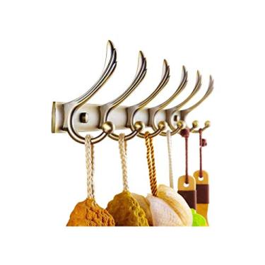 Imagem de KIZQYN Ganchos de casaco Gancho de toalha de entrada de banheiro Gancho de casaco antigo Gancho de banheiro Montado na parede Rack de casaco montado na parede Rack de casaco montado na parede