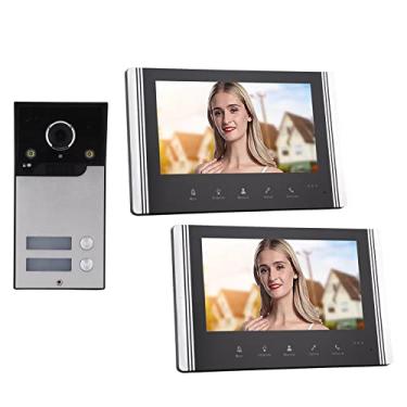 Imagem de Sistema de Vídeo Porteiro de Campainha, Vídeo Porteiro de ângulo Amplo de 120 ° para TUYA Smart for Home (Plugue dos EUA)