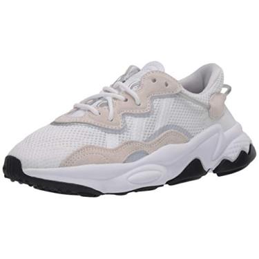 Imagem de adidas Originals Tênis masculino Ozweego, Ftwr Branco/Ftwr Branco/Núcleo Preto, 4.5 Toddler
