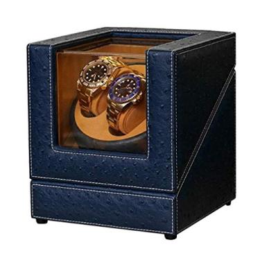 Imagem de Caixa de madeira para enrolador de relógio duplo automático