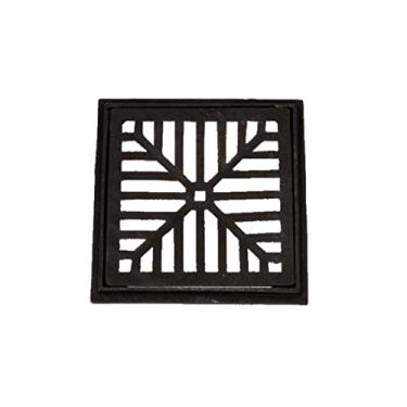 Imagem de Ralo Com Caixilho de Ferro Fundido Captação Esgoto 15x15cm