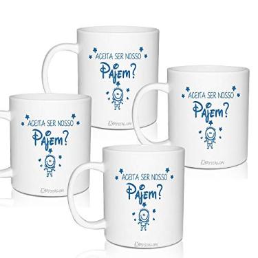 Imagem de 4 Canecas Convite Personalizadas para Pajem - Disney