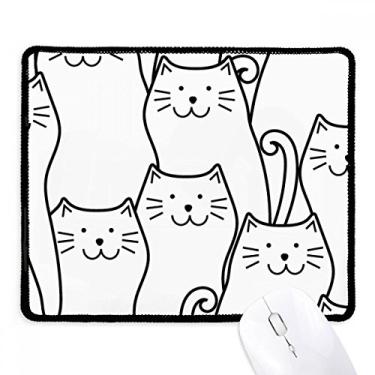 Imagem de Mousepad Smiling Cat Protect Animal Pet Lover Tapete de borracha para jogos