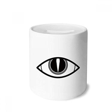 Imagem de DIYthinker Caixa de moedas de cerâmica com estampa de vetor preta para presente de cofrinho