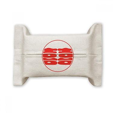 Imagem de Celebrate Wedding Palavras de Desejo Chinesas Xi Suporte de Capa de Papel Lenço de Algodão