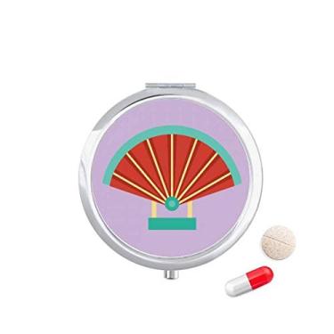 Imagem de Gabinete de comprimidos com padrão chinês, caixa de armazenamento de medicamentos, dispensador de contêiner