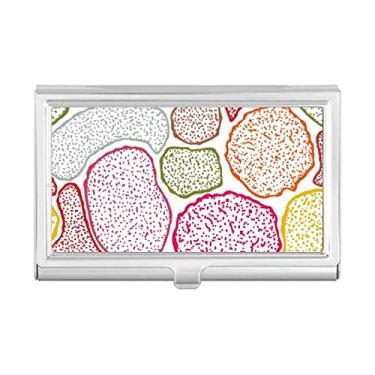 Imagem de Porta-cartões de visita biológico com estrutura de células de microscópio colorido