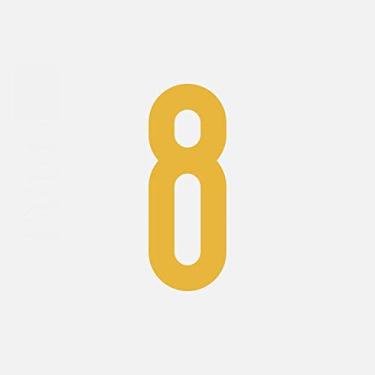 Imagem de Placa de casa flutuante 3D de 5 cm, número 0-9, letra A-Z e símbolo do painel, placa de cobre puro, alfabeto digital para casa ao ar livre, quarto de hotel, dourado, antiferrugem, durável