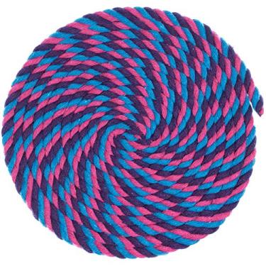 Imagem de Corda de artesanato de macramê de algodão torcido de 1/4 polegada de espessura – Grande variedade de opções de cor e padrão – Comprimentos de 10, 25, 50 e 100 pés, 10 Feet, Flora