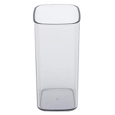 Imagem de Copo de água, caneca de café de acrílico transparente 250 ml quadrada cozinha para festa (cinza)