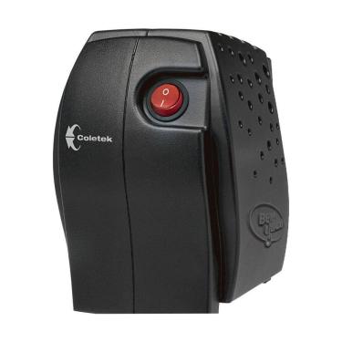 Imagem de Estabilizador 500va Coletek, Entrada Bivolt Manual, Saída 115v, 4 Tomadas, Preto - Es-500va