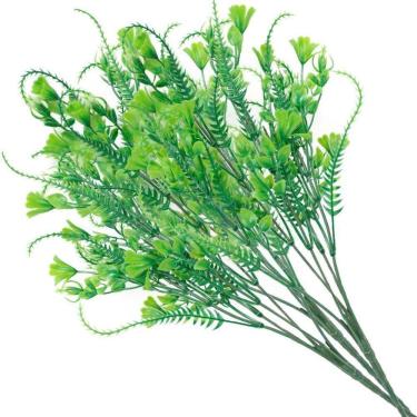 Imagem de 20 Ramos Decoração Arranjo Planta Artificial 5 Galhos Cada 39cm