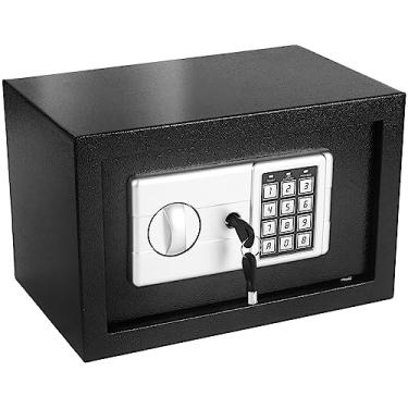 Imagem de Cofre Digital Combinação Eletrônica e Chave 30x20x20, Forkis FK-CF011