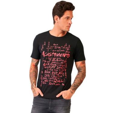 Imagem de Camiseta Acostamento Rock And Roll Ve24 Preto Masculino