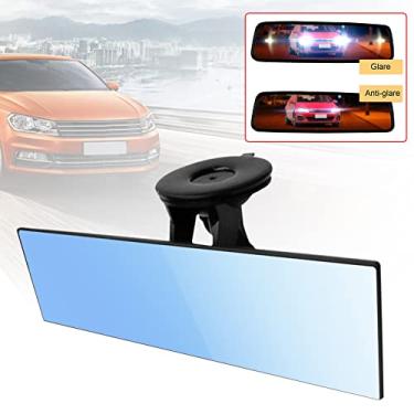 Imagem de Espelho retrovisor panorâmico - 8,66 polegadasEspessado Anti-reflexo HD Espelho retrovisor interno do carro - Espelho retrovisor, acessórios para interior do carro para SUV, caminhão, van, Pinnkl