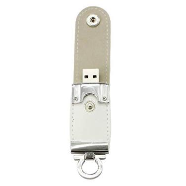 Imagem de 32 GB Branco PU porta-chaves USB 2,0 Flash Driver Pen Drive U disco pendrive flash drive USB unidade flash USB disco USB Flash Card Thumb Drive
